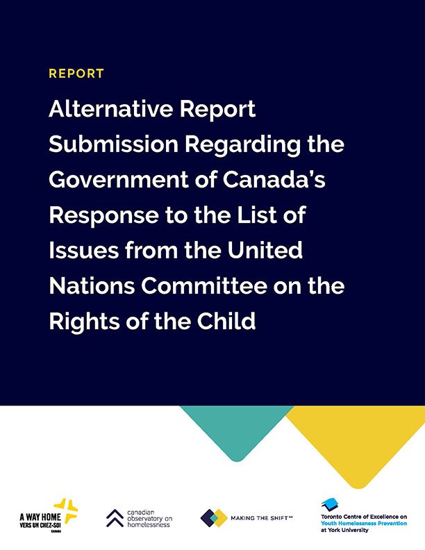 Alternative Report Submission Regarding the Government of Canada’s Response to the List of Issues from the United Nations Committee on the Rights of the Child